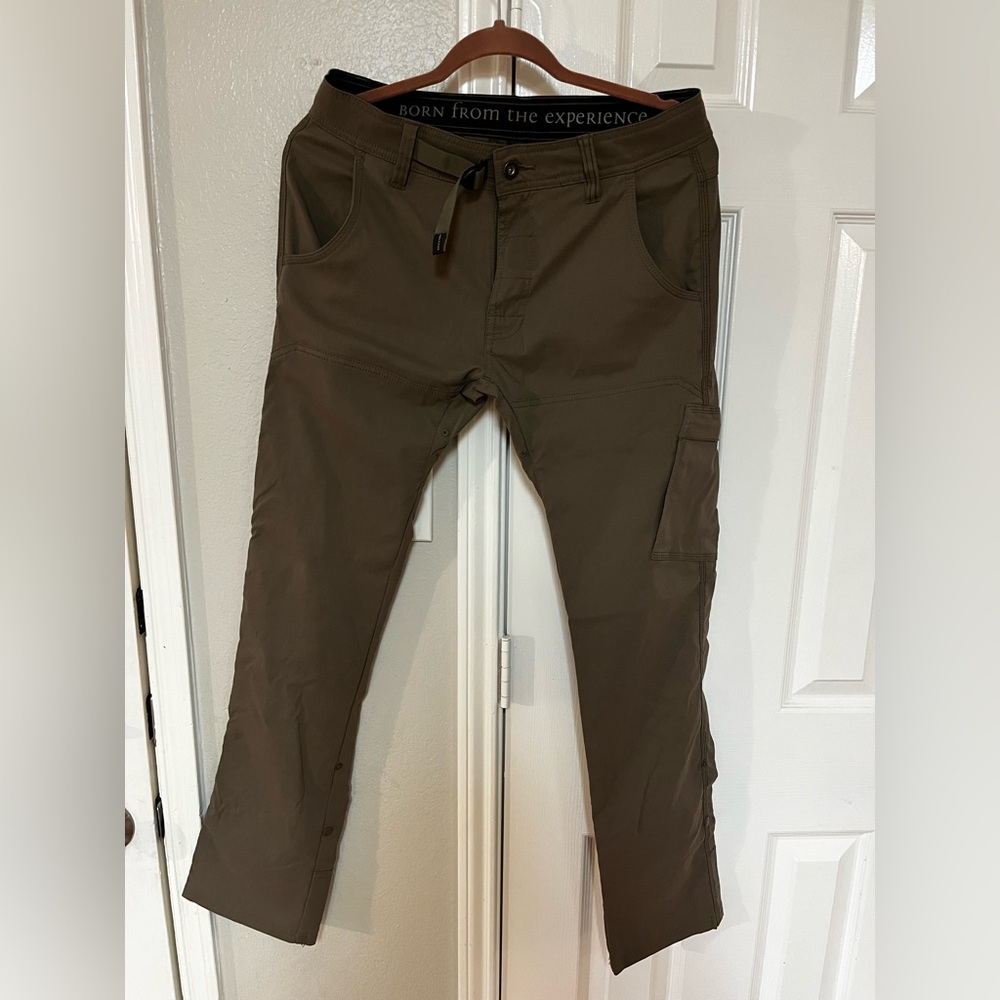 Prana Zion Straight Slim Fit Hiking Pants Tan 30x32